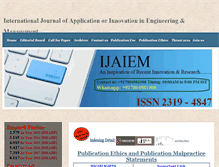 Tablet Screenshot of ijaiem.org